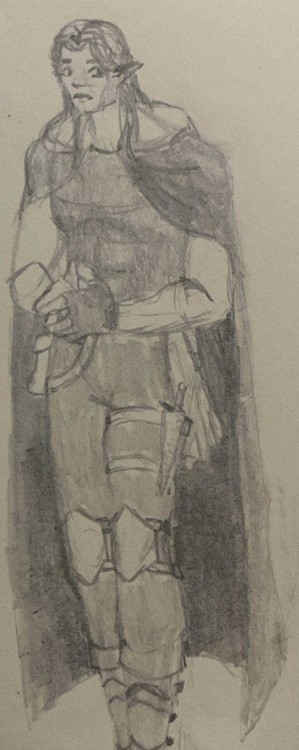 dessin d'un elfe sorcier